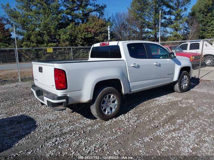 VIN 1GCGSCEN2N1331193 2022 CHEVROLET COLORADO 2WD  SHORT BOX LT