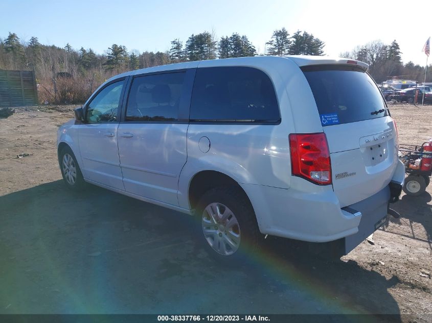 2017 DODGE GRAND CARAVAN SE - 2C4RDGBG2HR558691