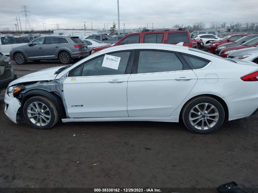 2019 FORD FUSION HYBRID SE - 3FA6P0LUXKR110356