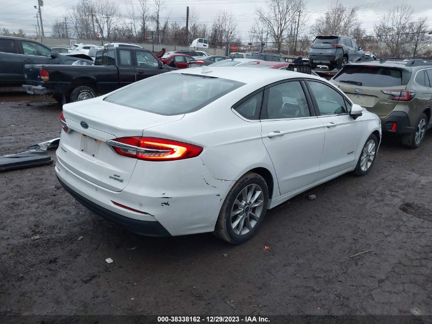 2019 FORD FUSION HYBRID SE - 3FA6P0LUXKR110356
