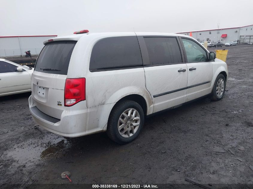 2014 RAM CARGO TRADESMAN 2C4JRGAG5ER235490
