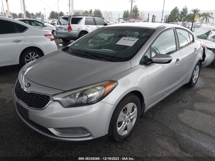 2016 KIA FORTE LX - KNAFK4A67G5548912