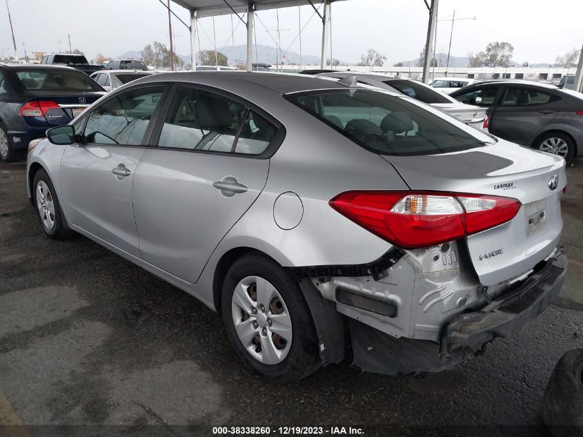 2016 KIA FORTE LX - KNAFK4A67G5548912
