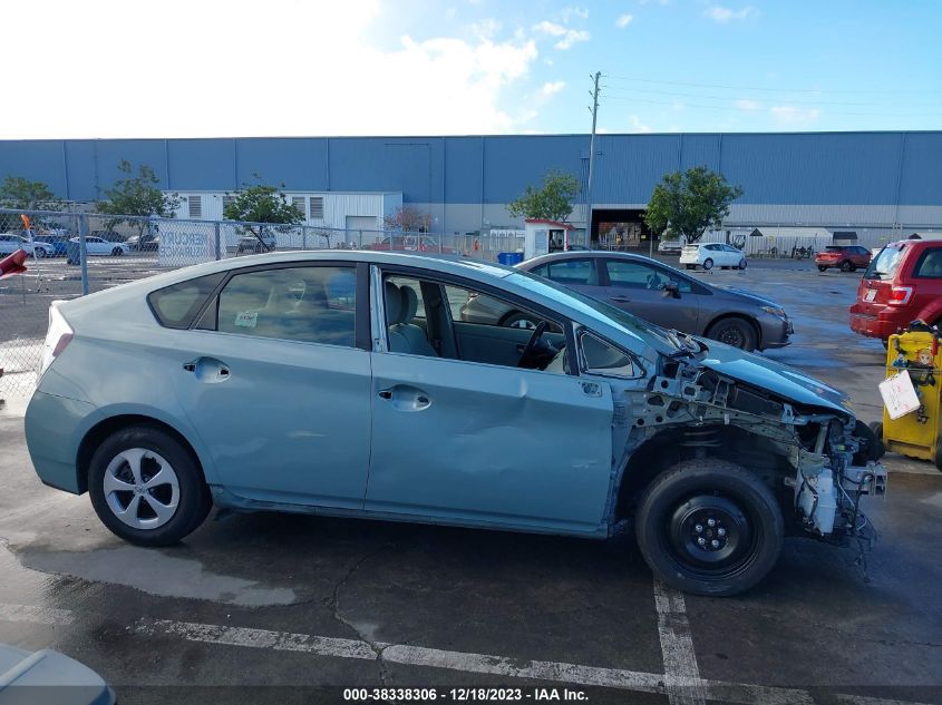2013 TOYOTA PRIUS THREE - JTDKN3DU7D5691299