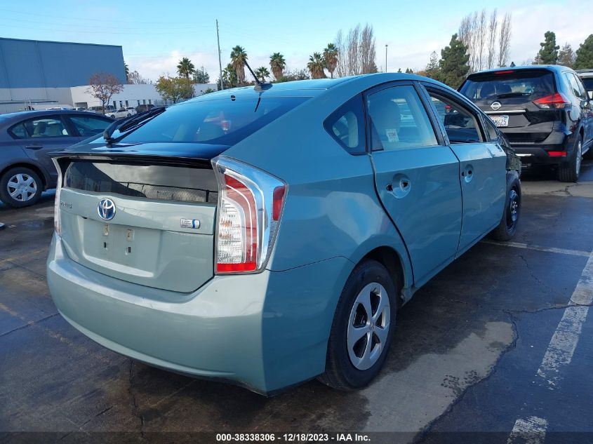 2013 TOYOTA PRIUS THREE - JTDKN3DU7D5691299