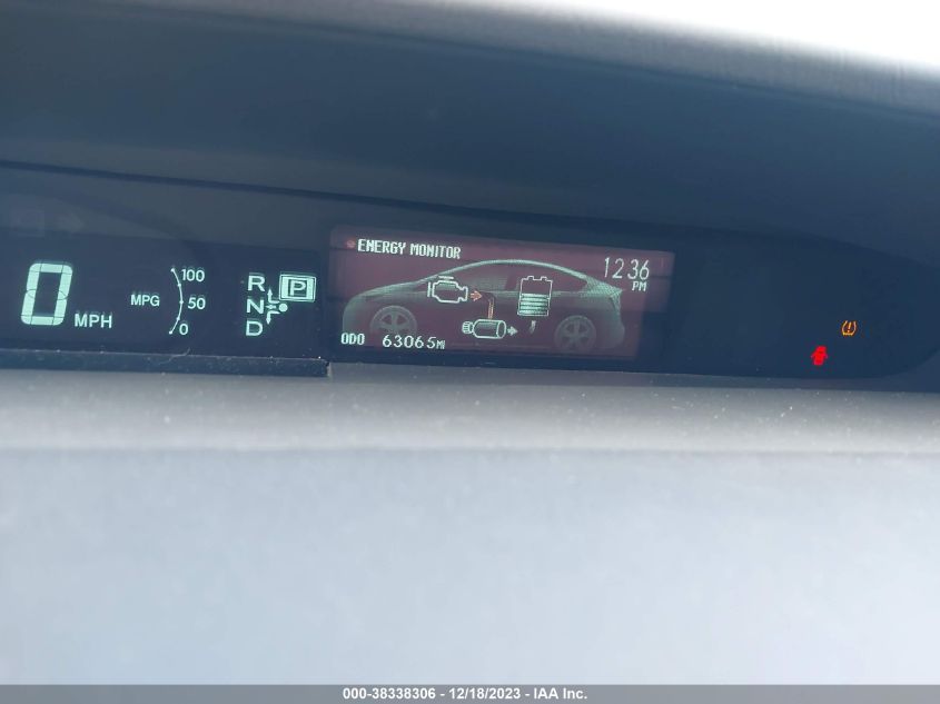 2013 TOYOTA PRIUS THREE - JTDKN3DU7D5691299
