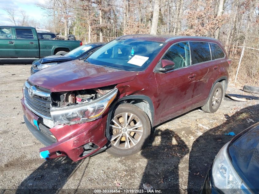 2016 TOYOTA HIGHLANDER XLE V6 - 5TDJKRFH0GS284978