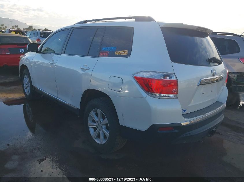 2013 TOYOTA HIGHLANDER PLUS/SE - 5TDBK3EH9DS240170