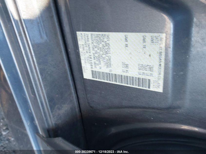 2015 NISSAN ALTIMA 2.5/S/SV/SL - 1N4AL3AP6FN381086
