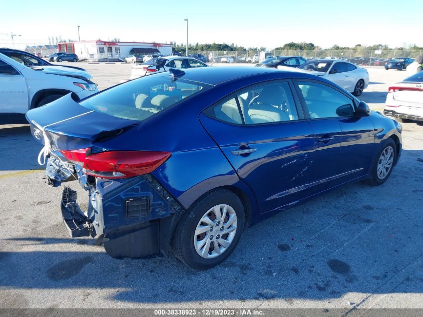 VIN 5NPD74LF8HH139604 2017 HYUNDAI ELANTRA SE