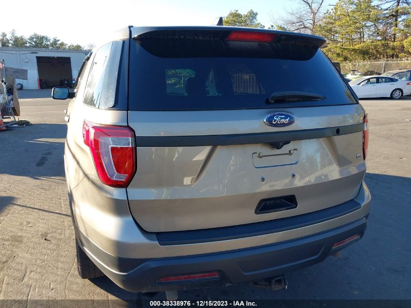2018 FORD POLICE INTERCEPTOR UTILITY 1FM5K8AR6JGC75825
