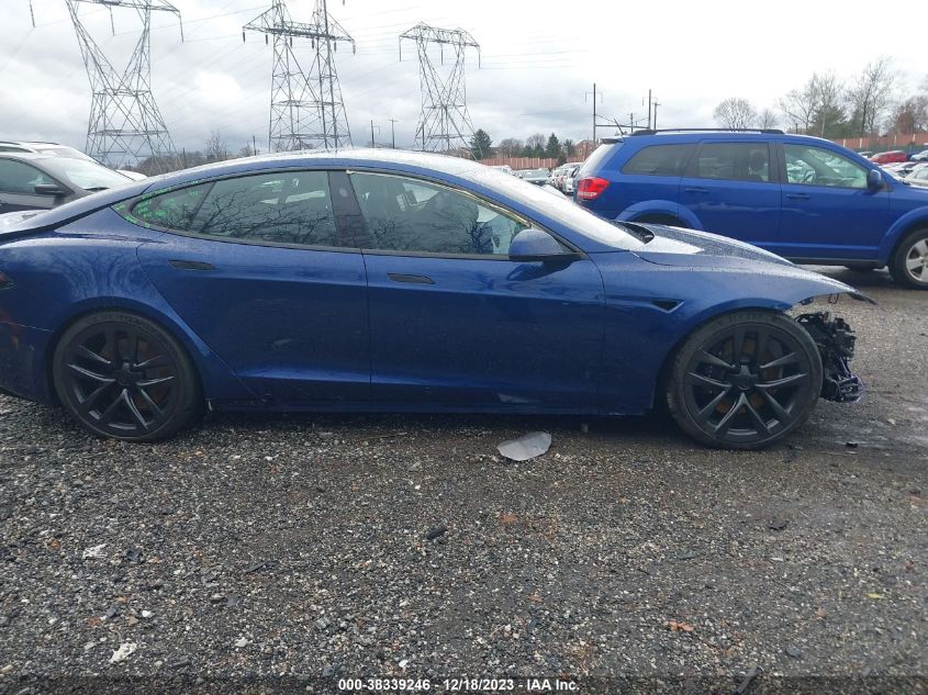 2022 TESLA MODEL S PLAID TRI MOTOR ALL-WHEEL DRIVE - 5YJSA1E69NF480055