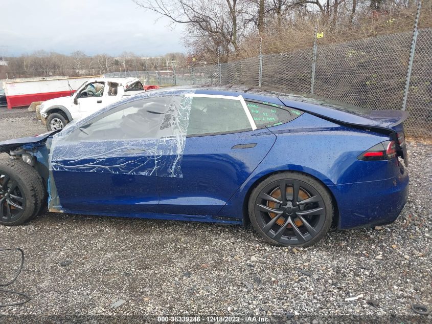 2022 TESLA MODEL S PLAID TRI MOTOR ALL-WHEEL DRIVE - 5YJSA1E69NF480055