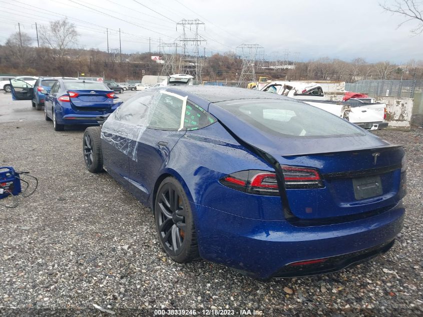 2022 TESLA MODEL S PLAID TRI MOTOR ALL-WHEEL DRIVE - 5YJSA1E69NF480055