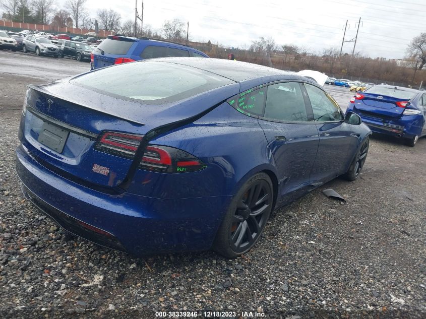 2022 TESLA MODEL S PLAID TRI MOTOR ALL-WHEEL DRIVE - 5YJSA1E69NF480055
