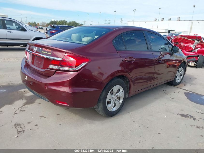 2013 HONDA CIVIC LX - 2HGFB2F58DH593273