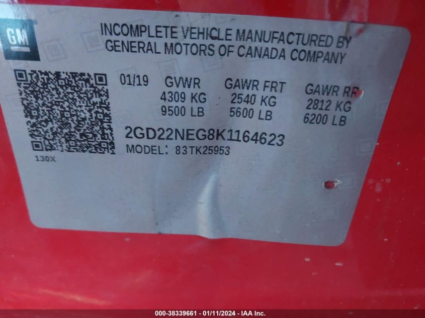 2019 GMC SIERRA 2500HD - 2GD22NEG8K1164623