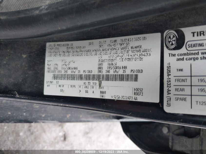2017 FORD FIESTA TITANIUM - 3FADP4CJ1HM139433