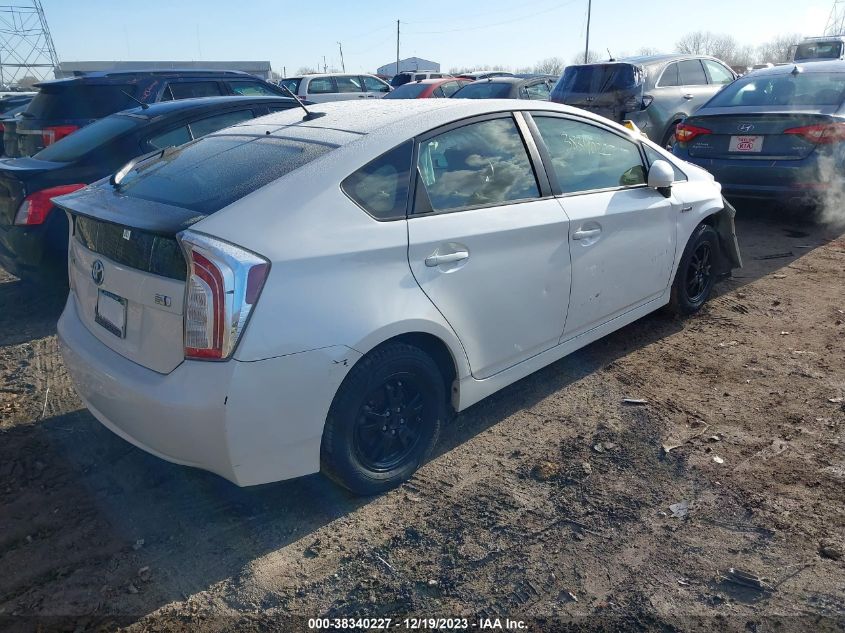 2013 TOYOTA PRIUS FOUR - JTDKN3DU5D5687011