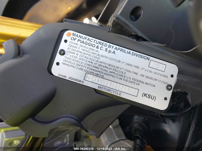 2024 APRILIA RS 660 EXTREMA ZD4KSUR03RS000383