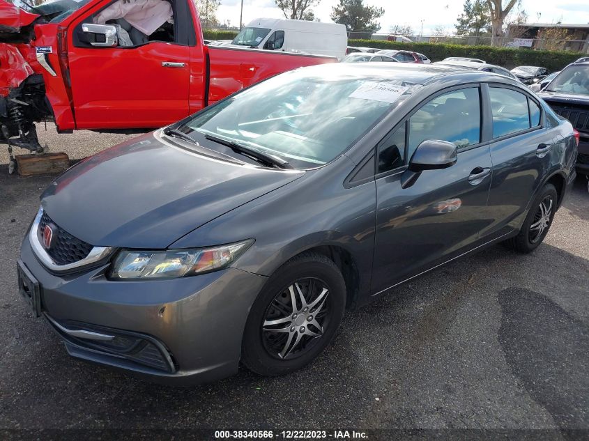 2013 HONDA CIVIC LX - 2HGFB2F57DH300608