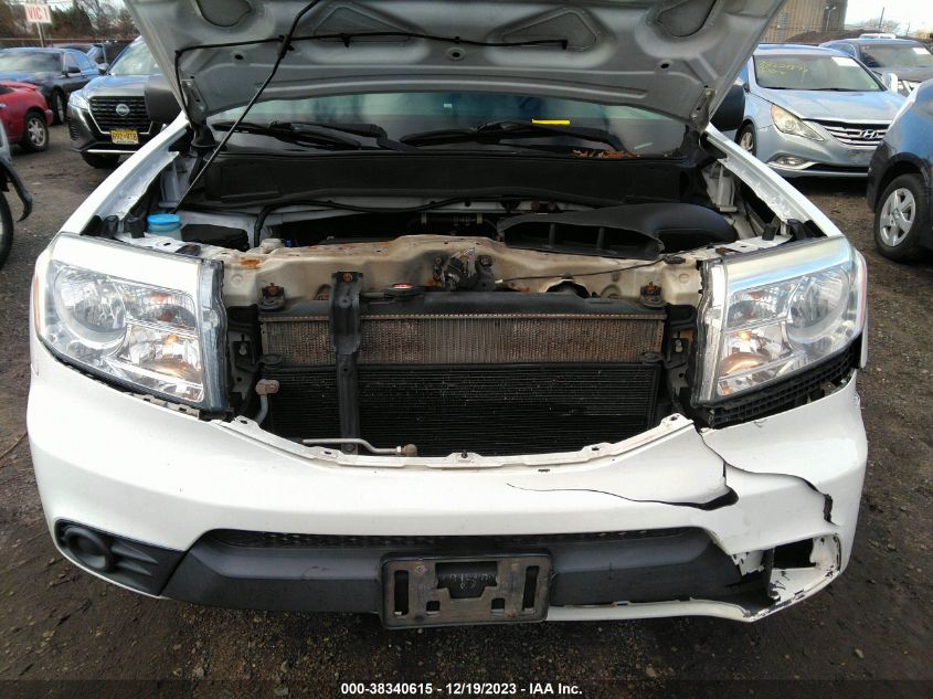 2013 HONDA PILOT LX - 5FNYF4H20DB055604