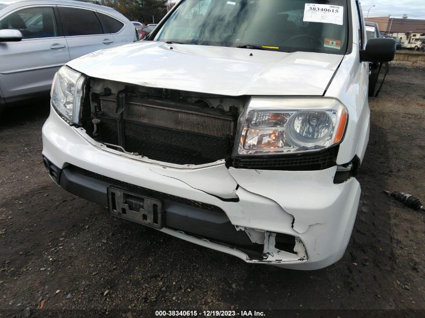 2013 HONDA PILOT LX - 5FNYF4H20DB055604