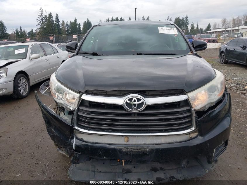2014 TOYOTA HIGHLANDER XLE V6 - 5TDJKRFHXES018364