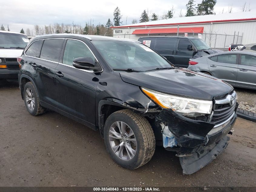 2014 TOYOTA HIGHLANDER XLE V6 - 5TDJKRFHXES018364