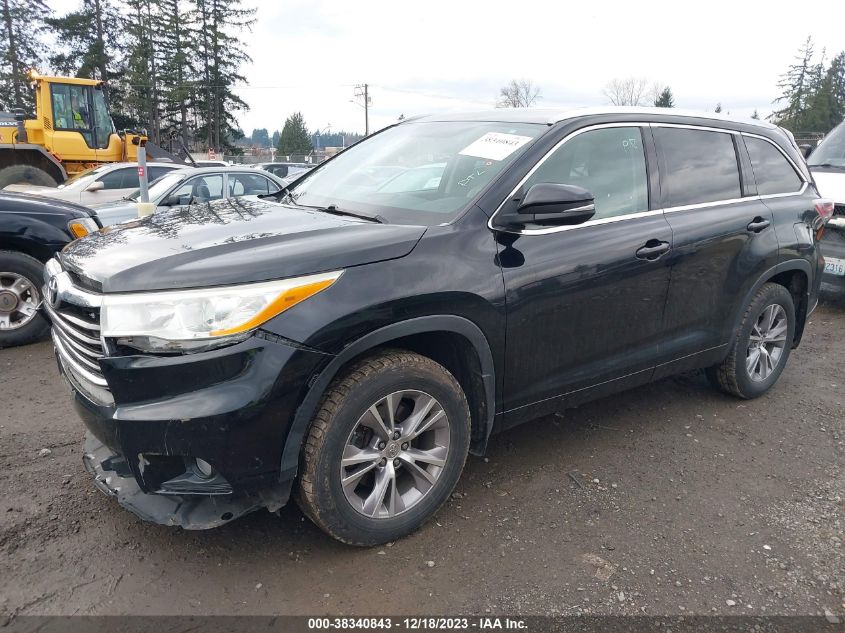 2014 TOYOTA HIGHLANDER XLE V6 - 5TDJKRFHXES018364