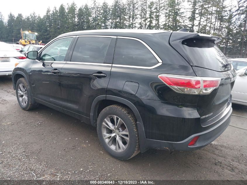 2014 TOYOTA HIGHLANDER XLE V6 - 5TDJKRFHXES018364