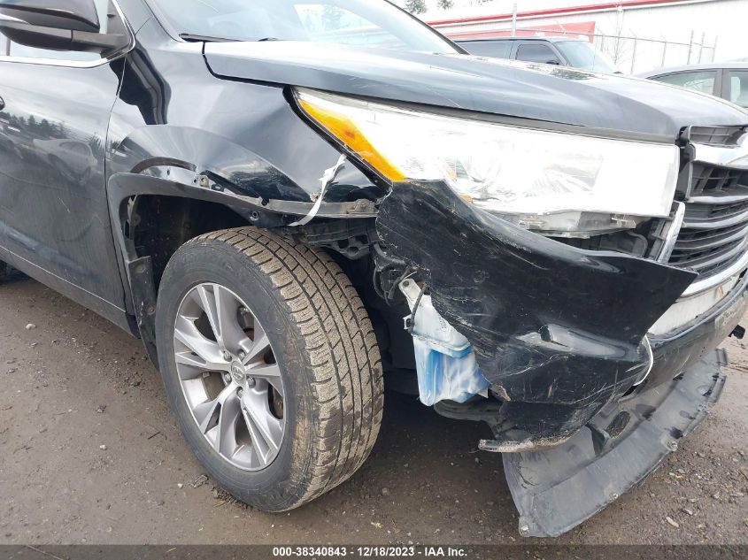 2014 TOYOTA HIGHLANDER XLE V6 - 5TDJKRFHXES018364