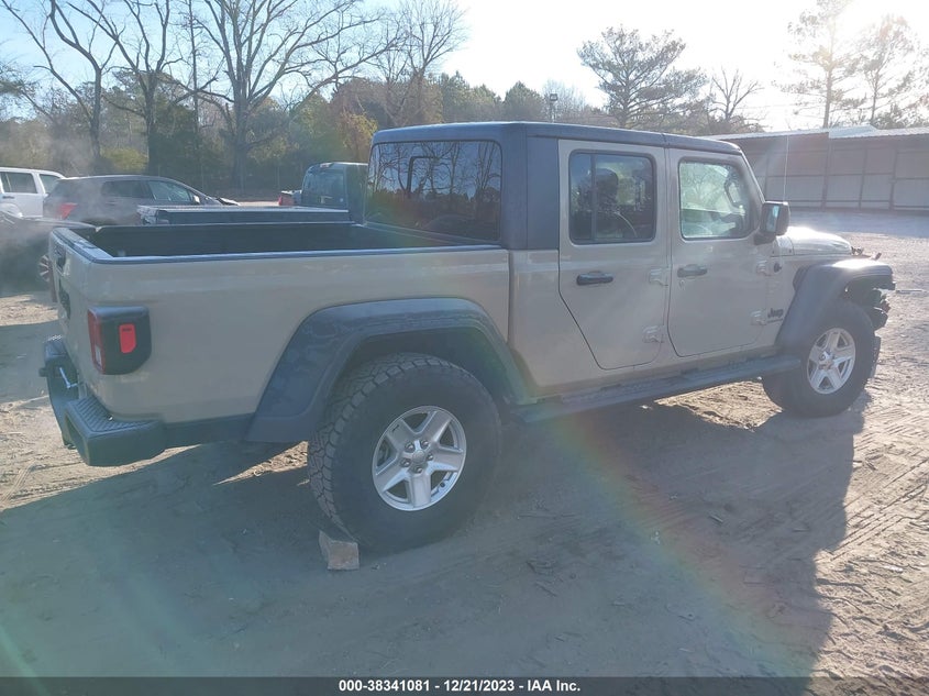 VIN 1C6JJTAG8LL165688 2020 JEEP GLADIATOR SPORT