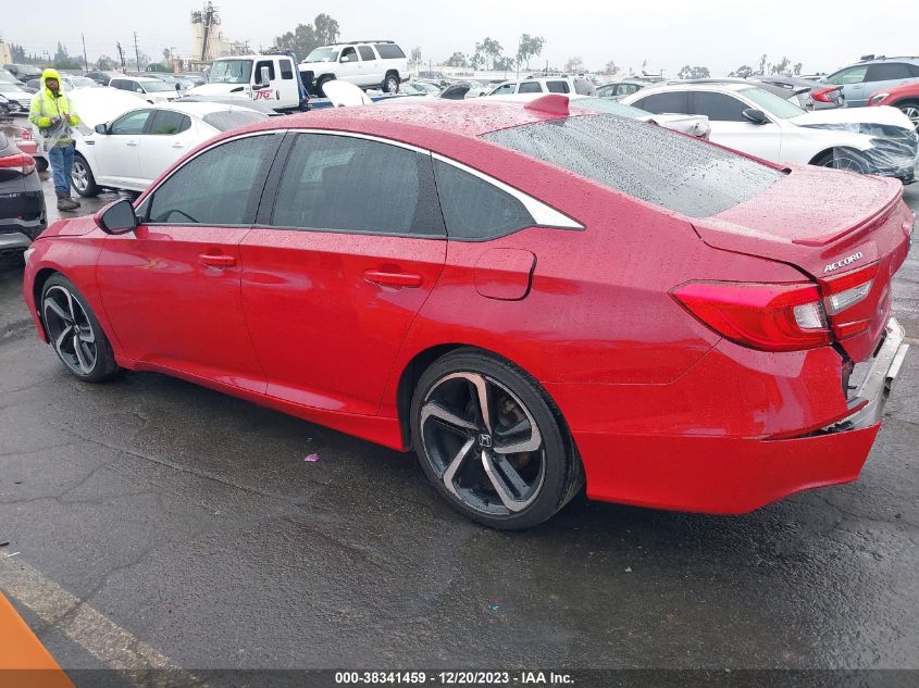 VIN 1HGCV1F32KA101173 2019 HONDA ACCORD SPORT