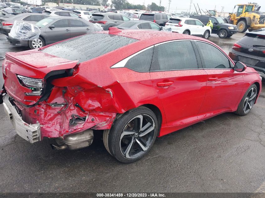 VIN 1HGCV1F32KA101173 2019 HONDA ACCORD SPORT