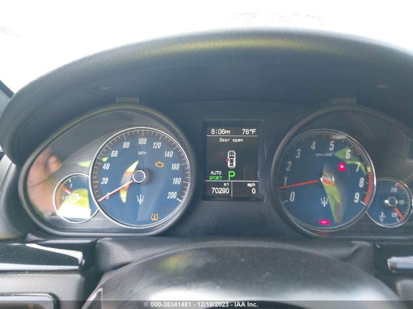 2013 MASERATI GRANTURISMO MC/SPORT ZAM45VLAXD0072040
