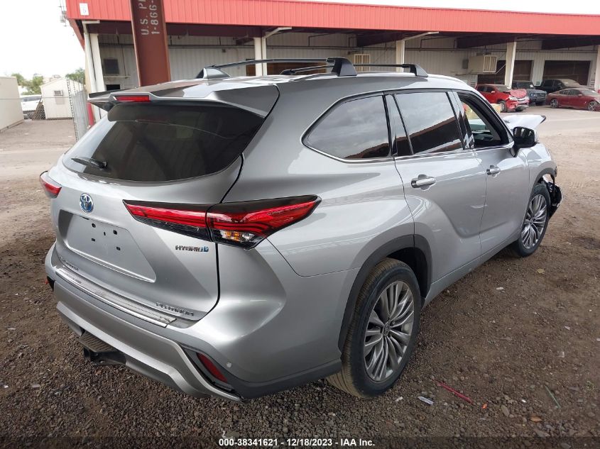 VIN 5TDFARAH2NS014034 2022 TOYOTA HIGHLANDER HYBRID PLATINUM