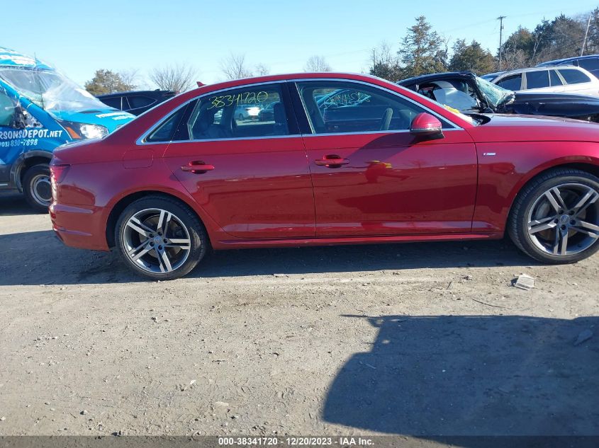 VIN WAUENAF49JA217692 2018 AUDI A4 PREMIUM PLUS