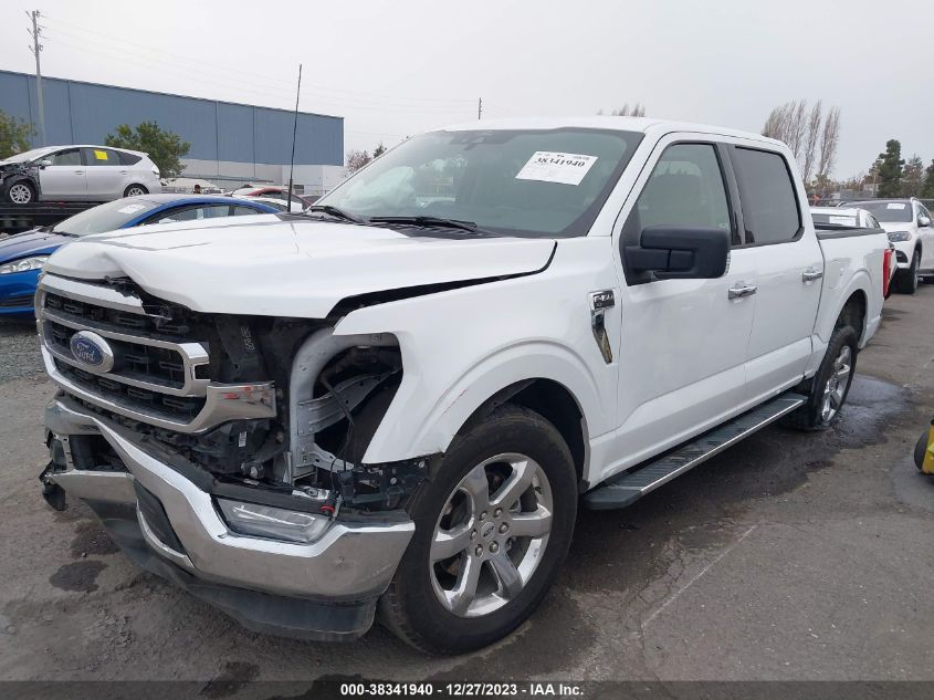 VIN 1FTFW1C8XNFB11501 2022 FORD F-150 XLT