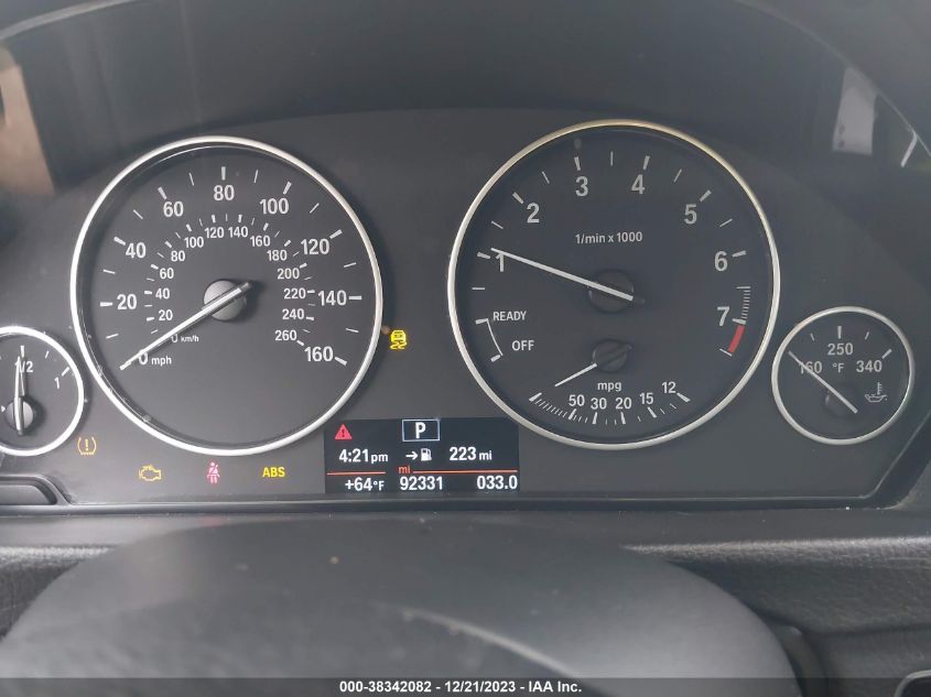 2015 BMW 320I - WBA3B1G5XFNT64823