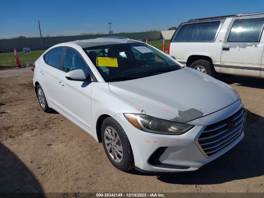 2017 HYUNDAI ELANTRA SE - 5NPD74LFXHH164620