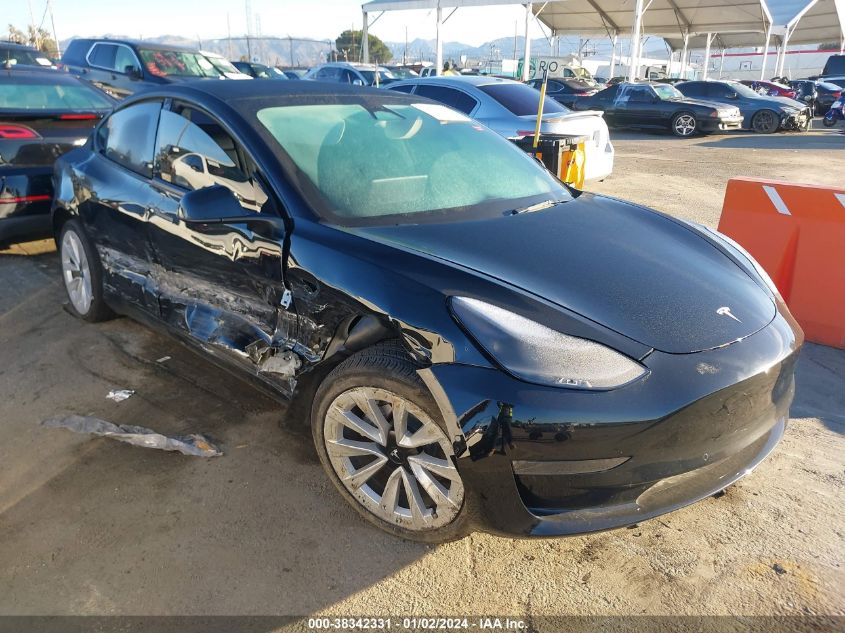 2022 TESLA MODEL 3 REAR-WHEEL DRIVE - 5YJ3E1EA9NF357725