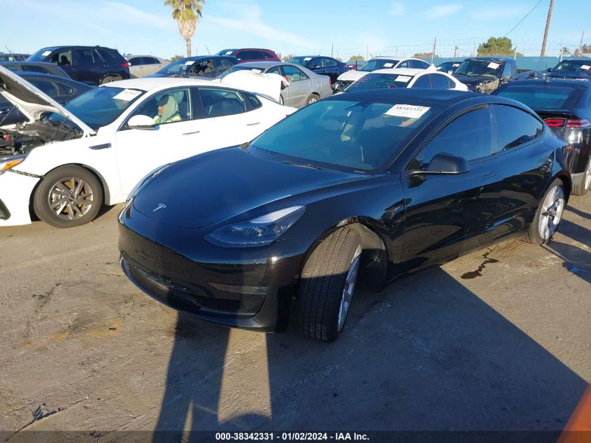 2022 TESLA MODEL 3 REAR-WHEEL DRIVE - 5YJ3E1EA9NF357725