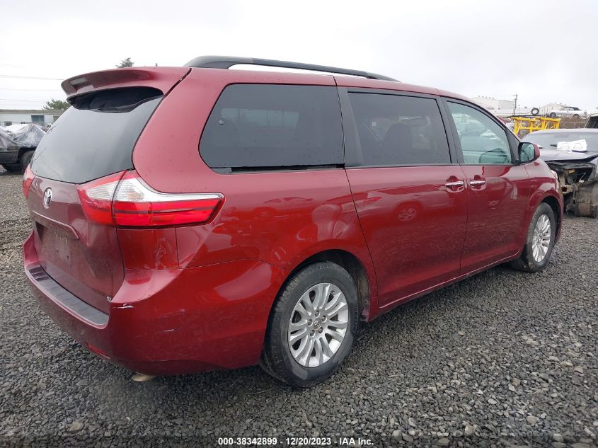 2016 TOYOTA SIENNA XLE/LIMITED - 5TDYK3DCXGS707116