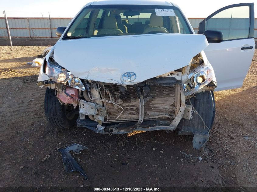 2013 TOYOTA SIENNA L V6 7 PASSENGER - 5TDZK3DC5DS391561