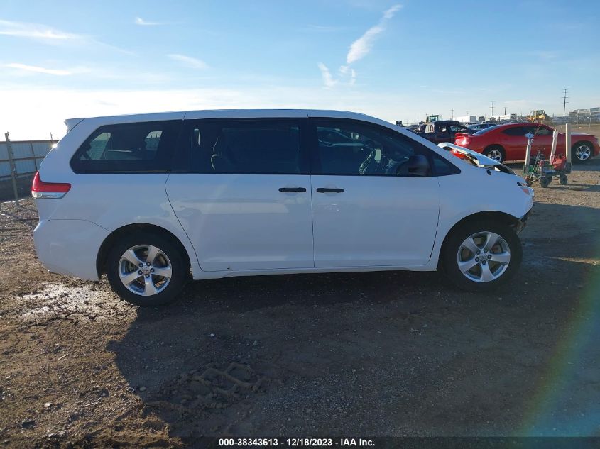 2013 TOYOTA SIENNA L V6 7 PASSENGER - 5TDZK3DC5DS391561