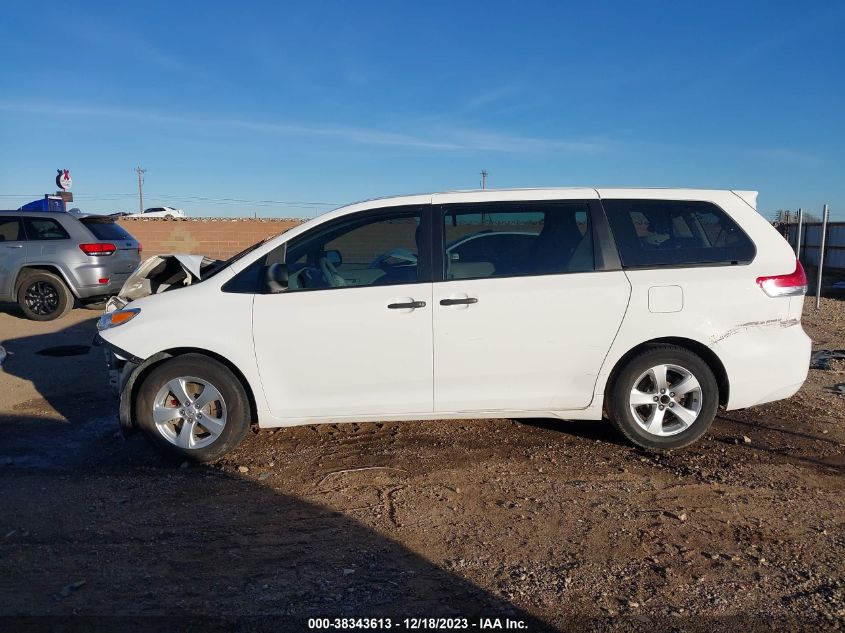 2013 TOYOTA SIENNA L V6 7 PASSENGER - 5TDZK3DC5DS391561