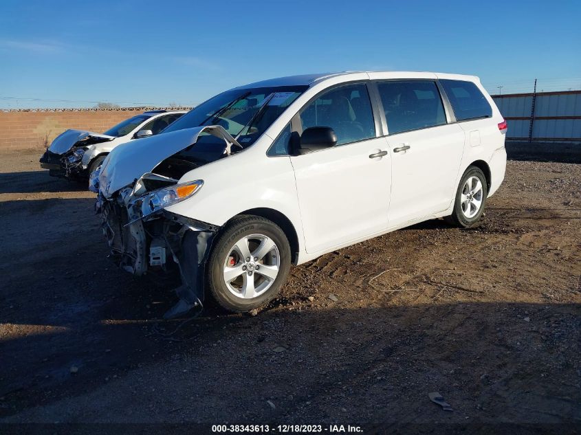 2013 TOYOTA SIENNA L V6 7 PASSENGER - 5TDZK3DC5DS391561