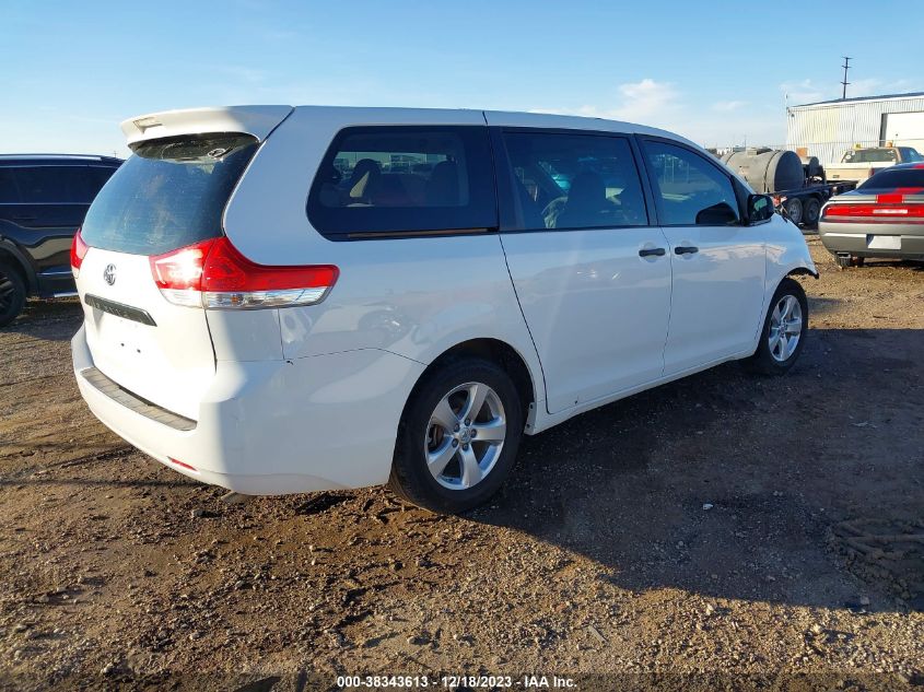 2013 TOYOTA SIENNA L V6 7 PASSENGER - 5TDZK3DC5DS391561