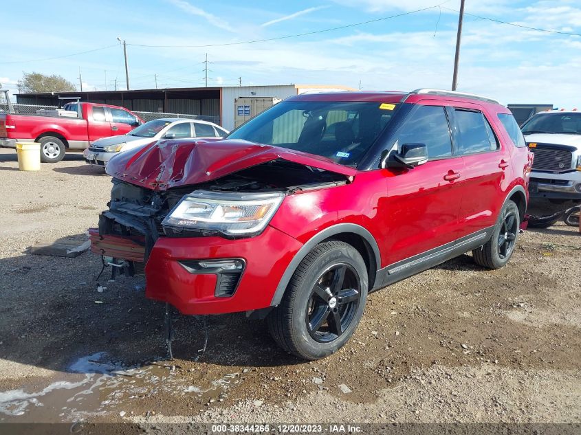 VIN 1FM5K7D87JGC84899 2018 FORD EXPLORER XLT